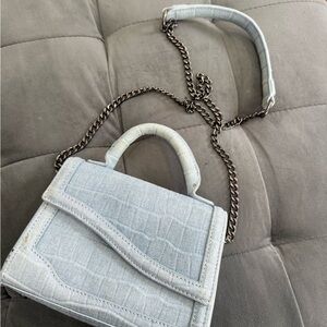 Zara Denim Handbag with Chain Strap